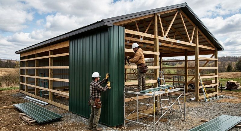 Metal Barn Siding Installation in Pell City, AL